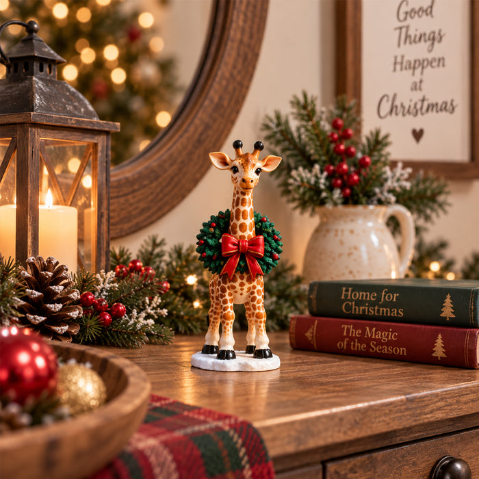 🎄 Wreath Giraffe