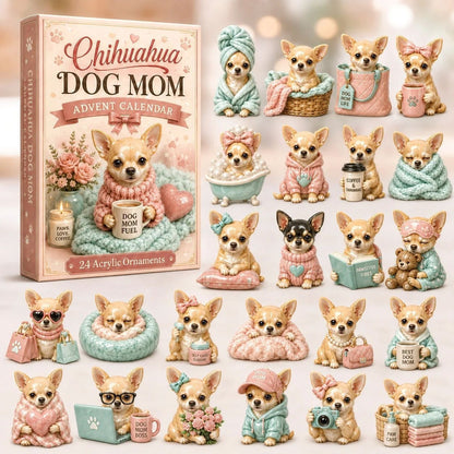 ✨CHRISTMAS KICKOFF 48% OFF - Chihuahua Job Moments Advent Calendar 2026 - 24-Day Festive Countdown Blind Box - Gift For Chihuahua Lovers