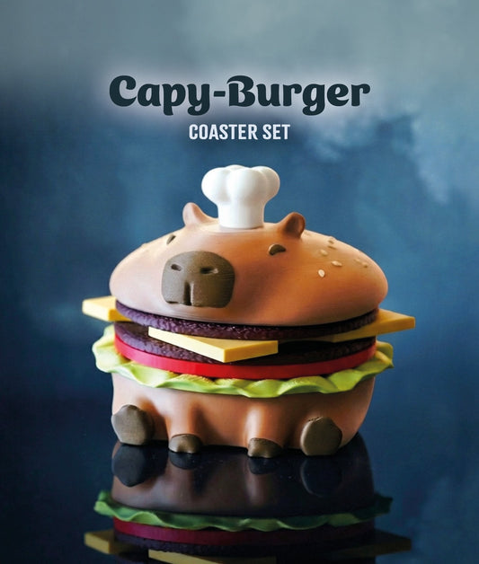 🦫Capy-Burger Coaster Set🍔