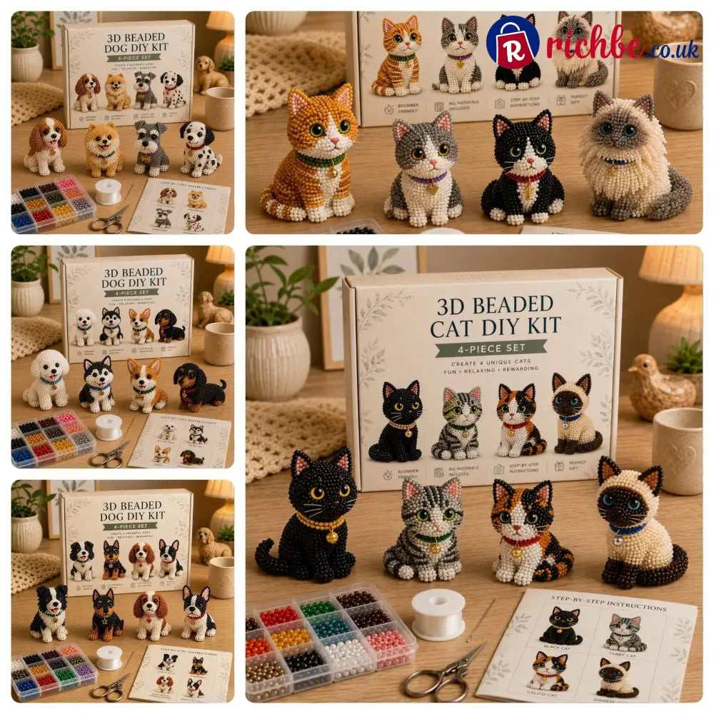 🐾 3D Beaded Pet DIY Kit