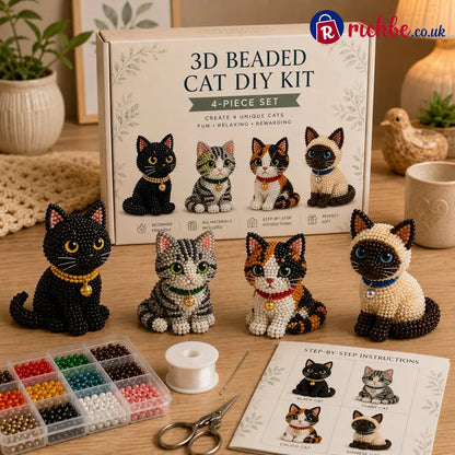 🐾 3D Beaded Pet DIY Kit - Cat Style 1