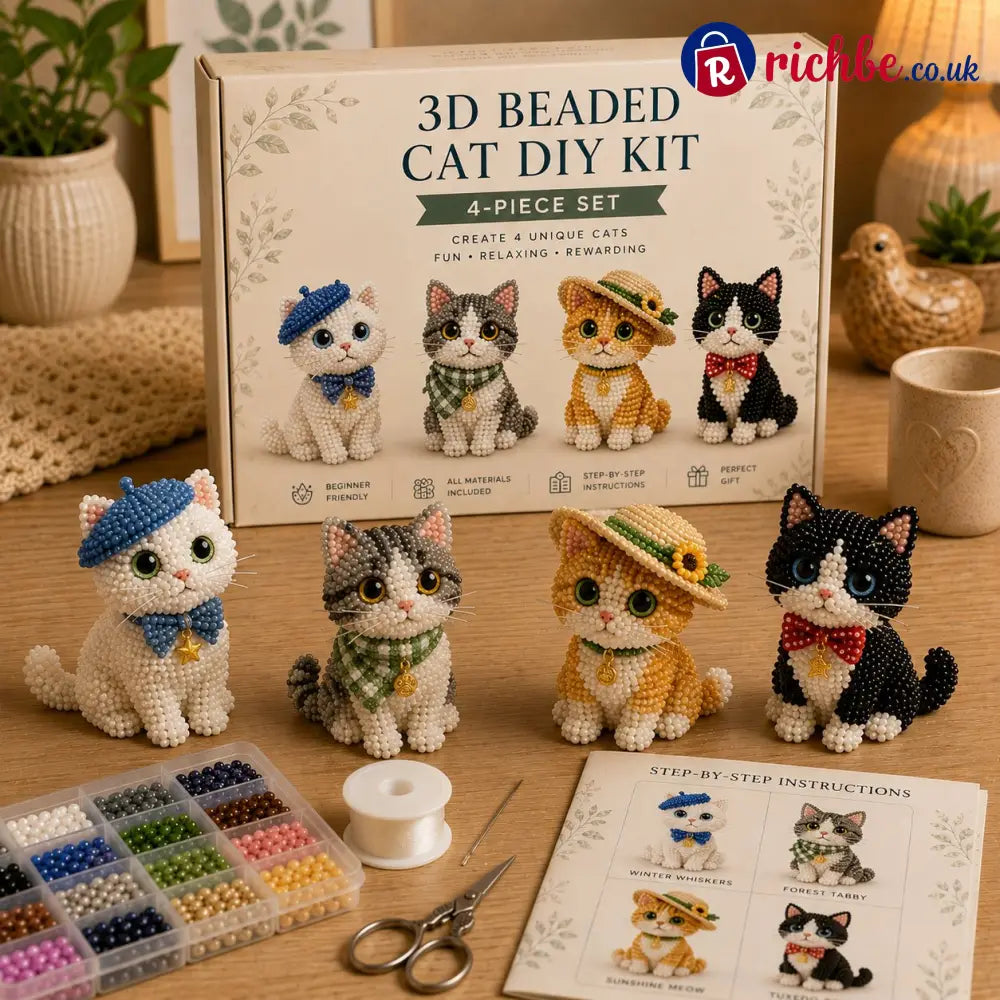 🐾 3D Beaded Pet DIY Kit - Cat Style 3