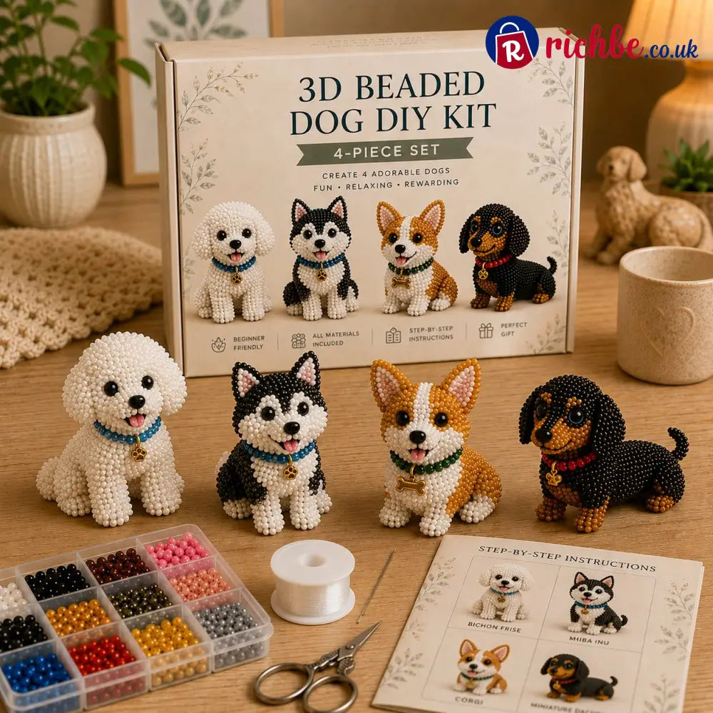 🐾 3D Beaded Pet DIY Kit - Dog Style 1