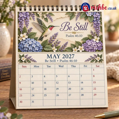 ✝️ 3D Christian Calendar 2027 | 12 Scripture Designs with Nature Scenes Birds & Flowers for Faith-Filled Homes &