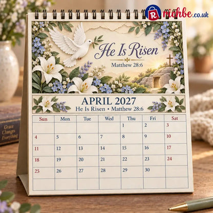 ✝️ 3D Christian Calendar 2027 | 12 Scripture Designs with Nature Scenes Birds & Flowers for Faith-Filled Homes &