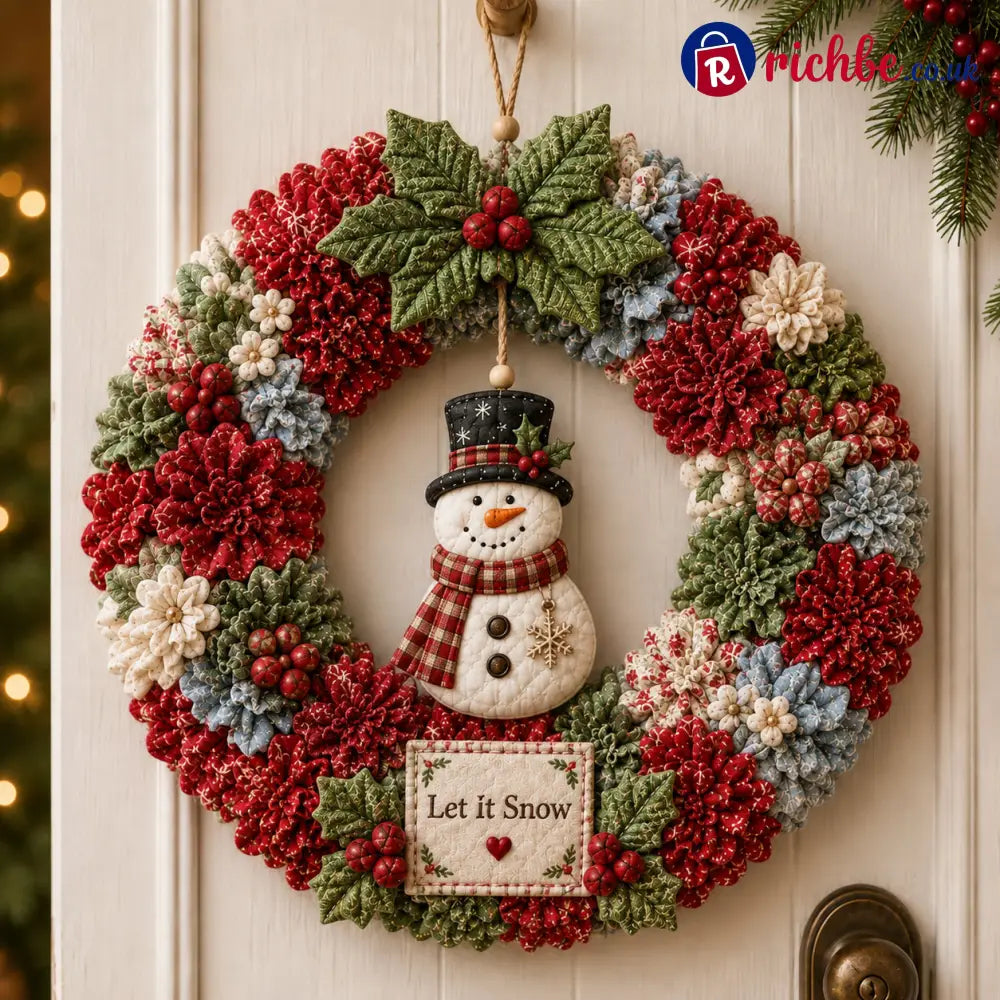 🔥49% Off Last Day - BUY 2 GET 1 FREE🔥🎄 3D Fabric Poke Wreath DIY Kit2