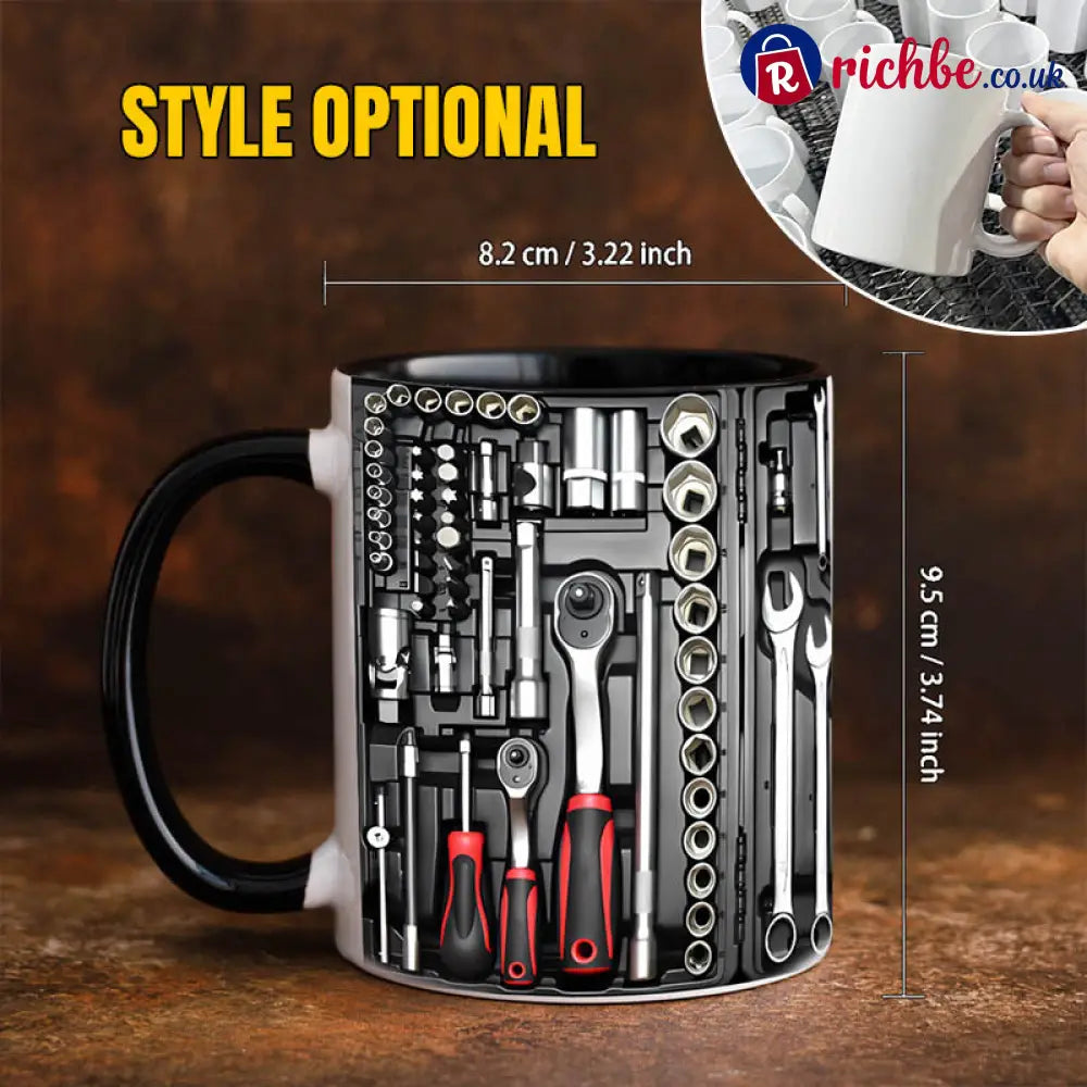 3D Mechanical Toolbox Coffee Mug Set