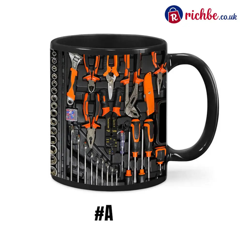 3D Mechanical Toolbox Coffee Mug Set - #A