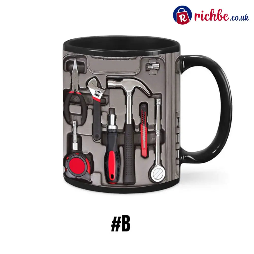 3D Mechanical Toolbox Coffee Mug Set - #B