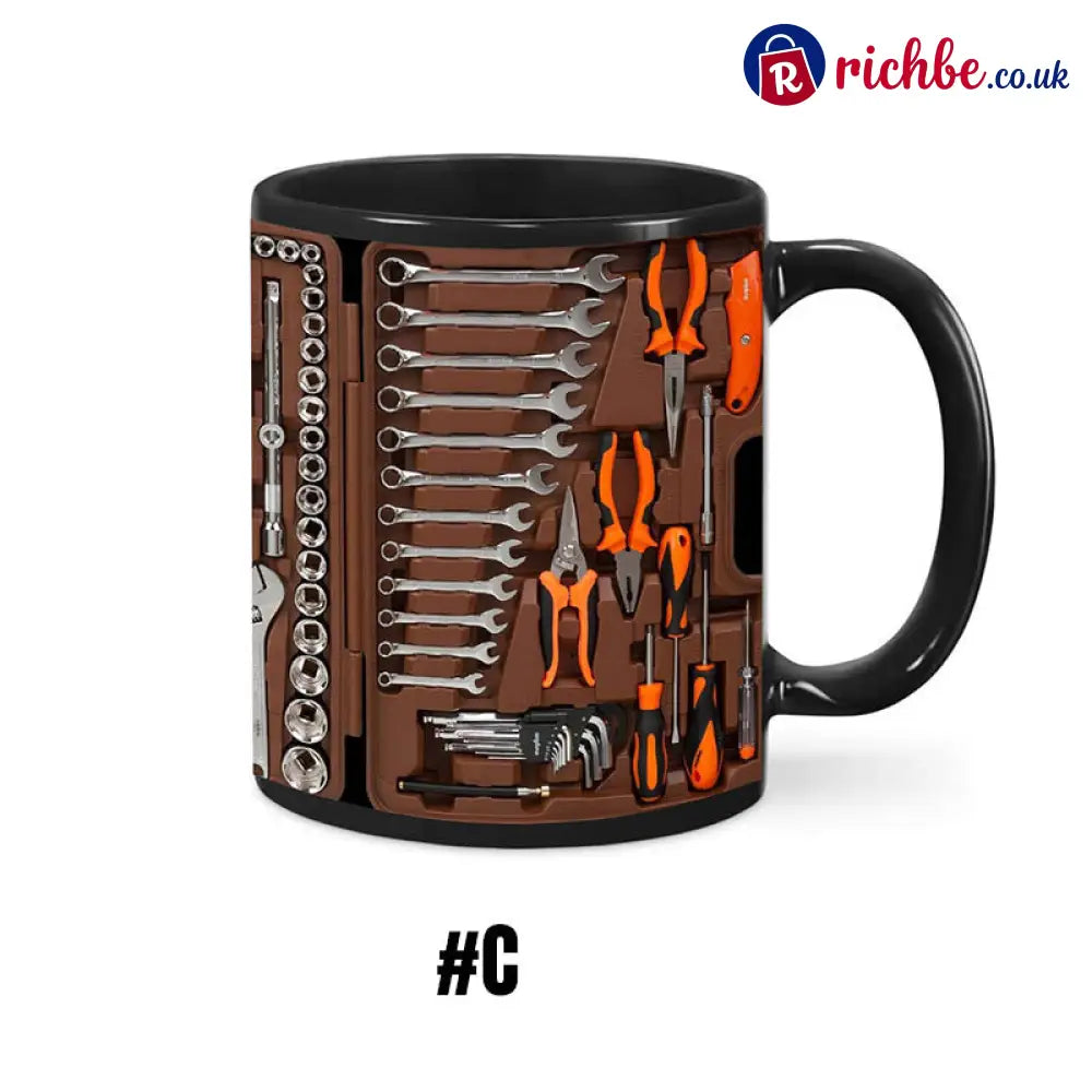3D Mechanical Toolbox Coffee Mug Set - #C