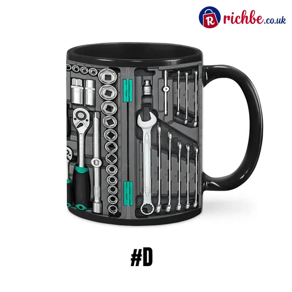 3D Mechanical Toolbox Coffee Mug Set - #D