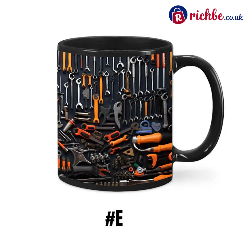 3D Mechanical Toolbox Coffee Mug Set - #E