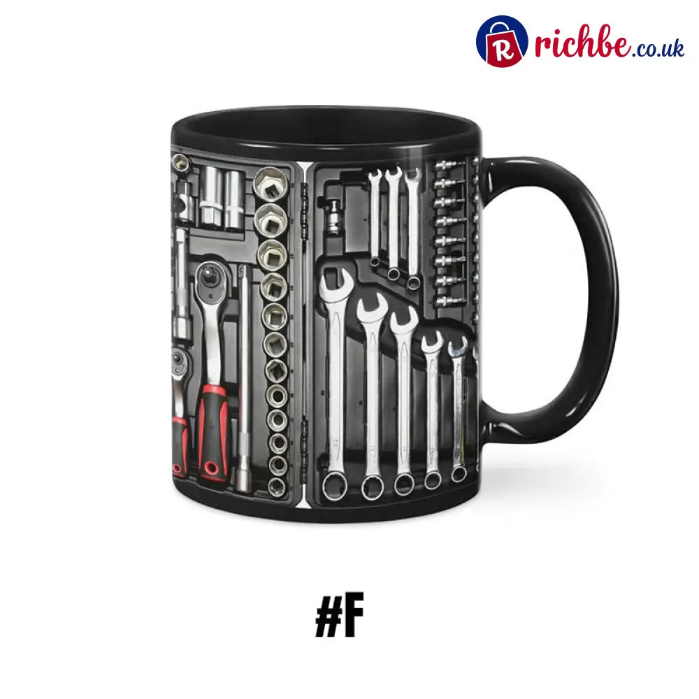 3D Mechanical Toolbox Coffee Mug Set - #F
