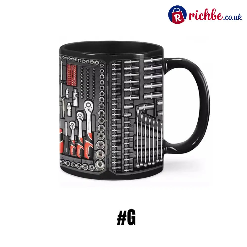 3D Mechanical Toolbox Coffee Mug Set - #G