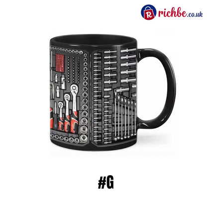 3D Mechanical Toolbox Coffee Mug Set - #G