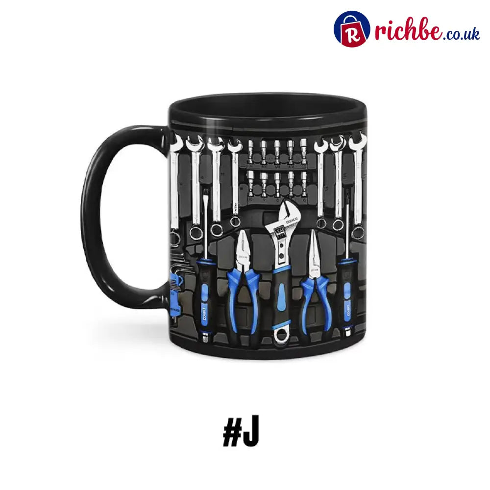3D Mechanical Toolbox Coffee Mug Set - #J