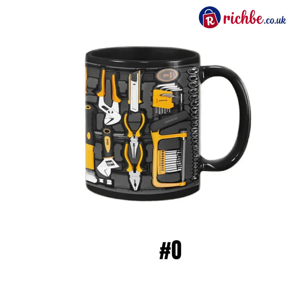 3D Mechanical Toolbox Coffee Mug Set - #O