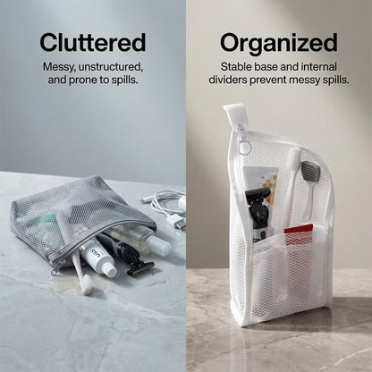 Self-Standing Toiletry & Cosmetic Storage Bag