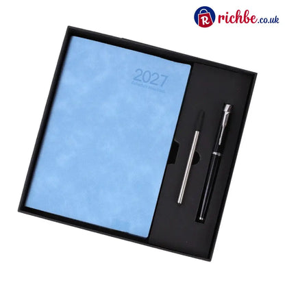 📢40% OFF!! ⏰2026 Sale 🖐️2027 Minimalist Daily Planner Notebook - Blue / Notebook with Pen - Special offer