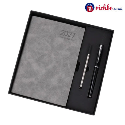 📢40% OFF!! ⏰2026 Sale 🖐️2027 Minimalist Daily Planner Notebook - Gray / Notebook with Pen - Special offer