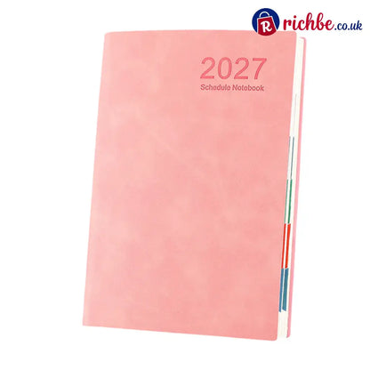 📢40% OFF!! ⏰2026 Sale 🖐️2027 Minimalist Daily Planner Notebook - Pink / Notebook - Special offer