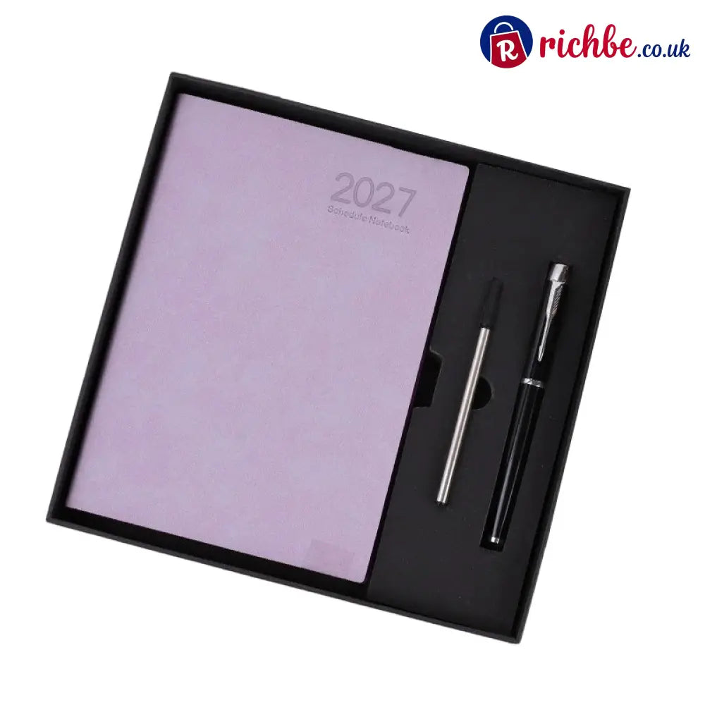 📢40% OFF!! ⏰2026 Sale 🖐️2027 Minimalist Daily Planner Notebook - Purple / Notebook with Pen - Special offer