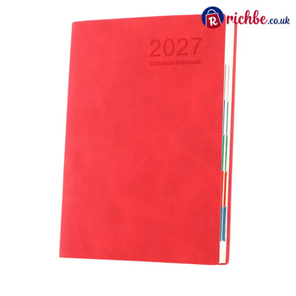 📢40% OFF!! ⏰2026 Sale 🖐️2027 Minimalist Daily Planner Notebook - Red / Notebook - Special offer