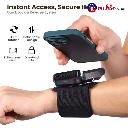 📢📢40% OFF!! ⏰360° Rotatable Wristband & Armband Phone Holder💪📱 - For Wrist - Hot Sale