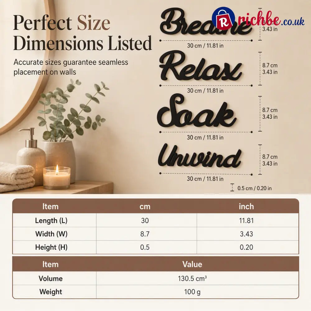 📢📢40% OFF!! ⏰4 Piece Farmhouse Bathroom Wall Decor Set🛁🧱 - 4PCS - Houseware & Kitchen