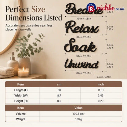 📢📢40% OFF!! ⏰4 Piece Farmhouse Bathroom Wall Decor Set🛁🧱 - 4PCS - Houseware & Kitchen