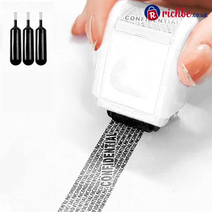 📢📢40% OFF!! ⏰Anti-Theft Information Blocker Stamp - White + 3 Refill Inks - Hot sale