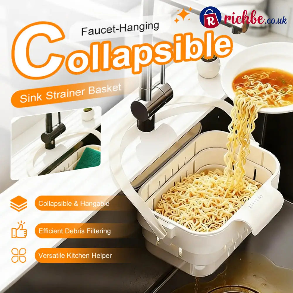 🥦40% OFF!🍅Collapsible Faucet-Hanging Sink Strainer Basket - Houseware & Kitchen