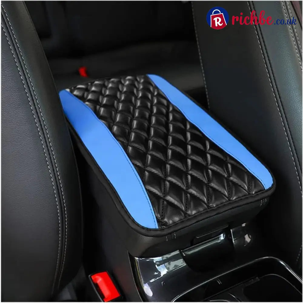 📢📢40% OFF!! ⏰ Comfort Grip Armrest Pad – Diamond Texture Anti-Slip Easy-Clean 🧤 - Black Blue / Without side pockets