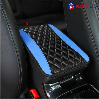 📢📢40% OFF!! ⏰ Comfort Grip Armrest Pad – Diamond Texture Anti-Slip Easy-Clean 🧤 - Black Blue / Without side pockets