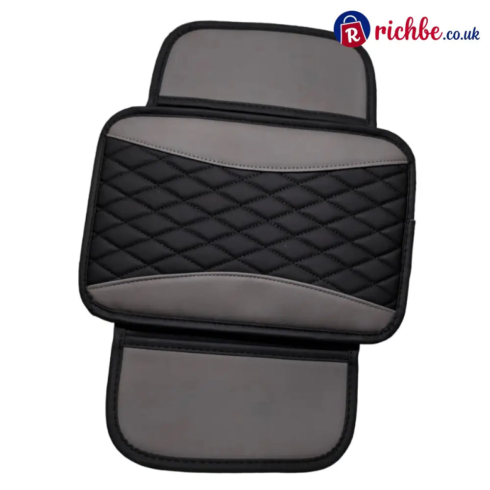 📢📢40% OFF!! ⏰ Comfort Grip Armrest Pad – Diamond Texture Anti-Slip Easy-Clean 🧤 - Black Gray / With side pockets / 32.0