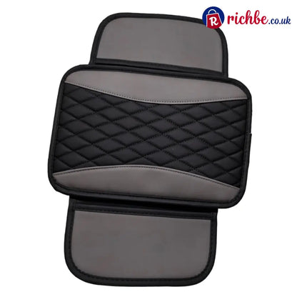 📢📢40% OFF!! ⏰ Comfort Grip Armrest Pad – Diamond Texture Anti-Slip Easy-Clean 🧤 - Black Gray / With side pockets / 32.0