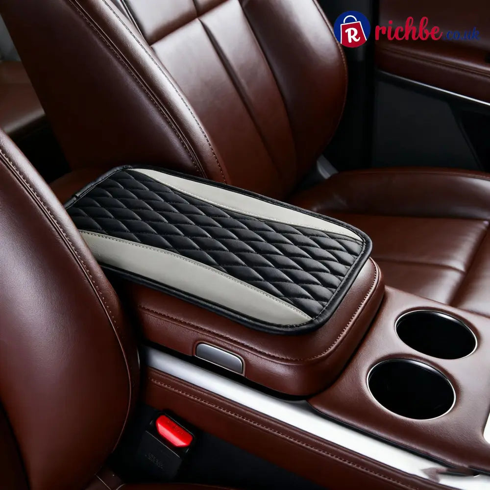 📢📢40% OFF!! ⏰ Comfort Grip Armrest Pad – Diamond Texture Anti-Slip Easy-Clean 🧤 - Black Gray / Without side pockets