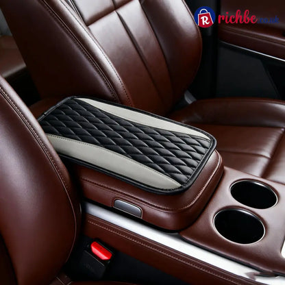 📢📢40% OFF!! ⏰ Comfort Grip Armrest Pad – Diamond Texture Anti-Slip Easy-Clean 🧤 - Black Gray / Without side pockets