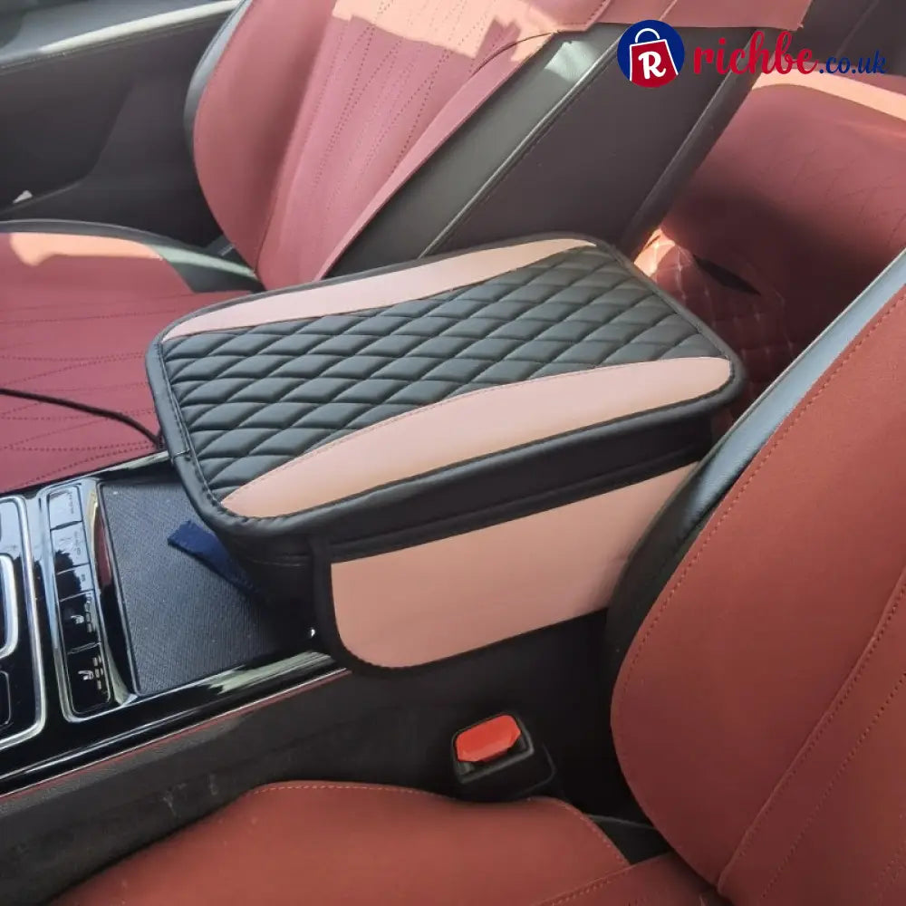📢📢40% OFF!! ⏰ Comfort Grip Armrest Pad – Diamond Texture Anti-Slip Easy-Clean 🧤 - Black Pink / With side pockets / 32.0