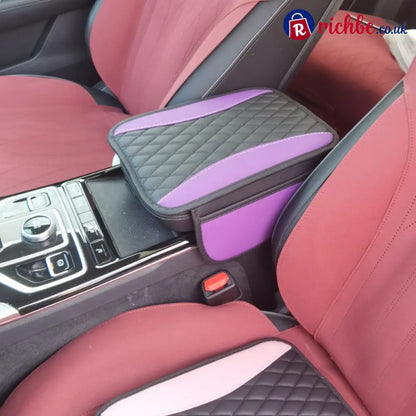 📢📢40% OFF!! ⏰ Comfort Grip Armrest Pad – Diamond Texture Anti-Slip Easy-Clean 🧤 - Black Purple / With side pockets