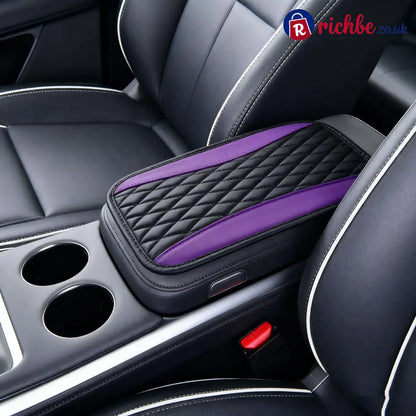 📢📢40% OFF!! ⏰ Comfort Grip Armrest Pad – Diamond Texture Anti-Slip Easy-Clean 🧤 - Black Purple / Without side pockets