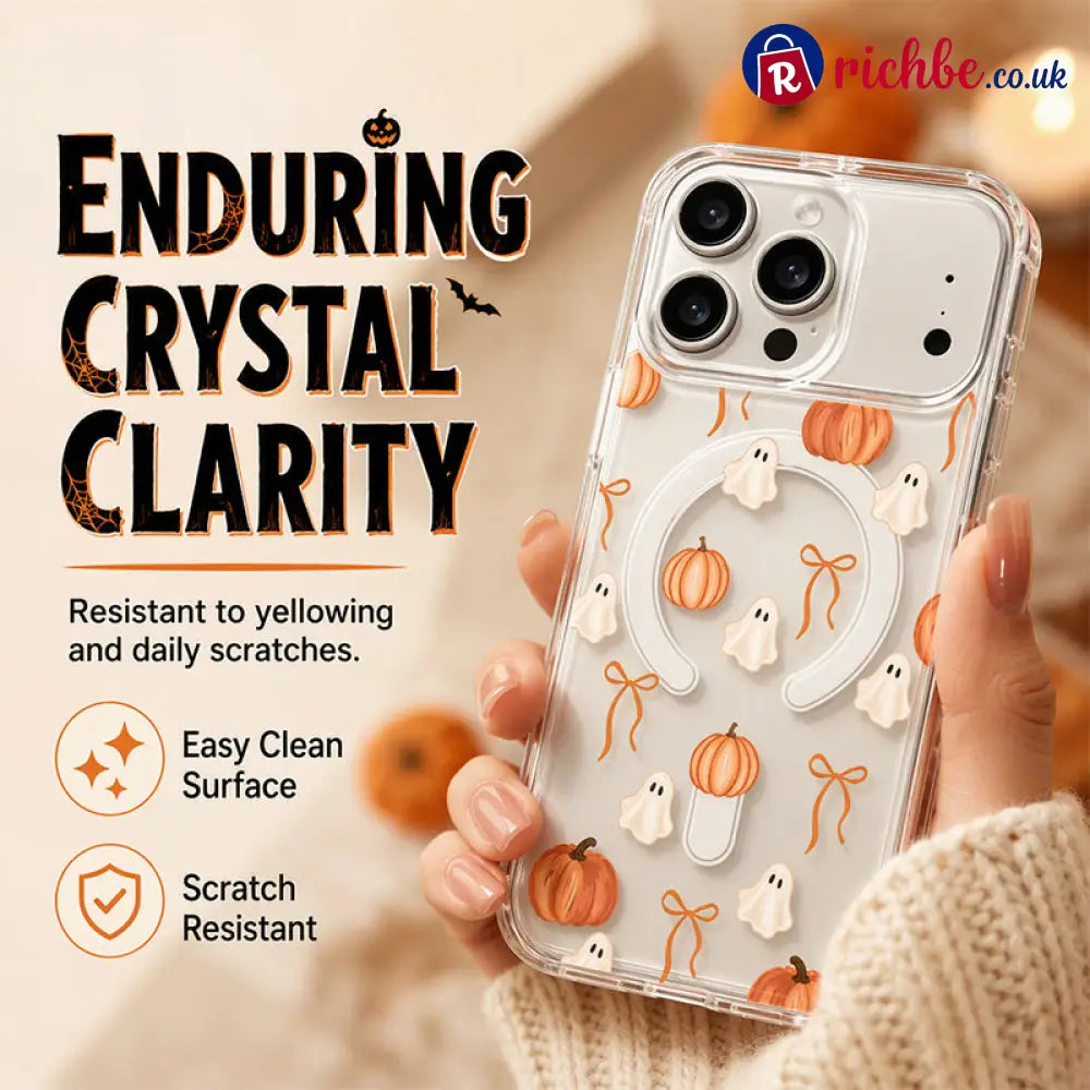 📢📢40% OFF !! ⏰Cute Halloween Clear Phone Case