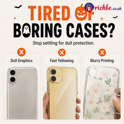 📢📢40% OFF !! ⏰Cute Halloween Clear Phone Case