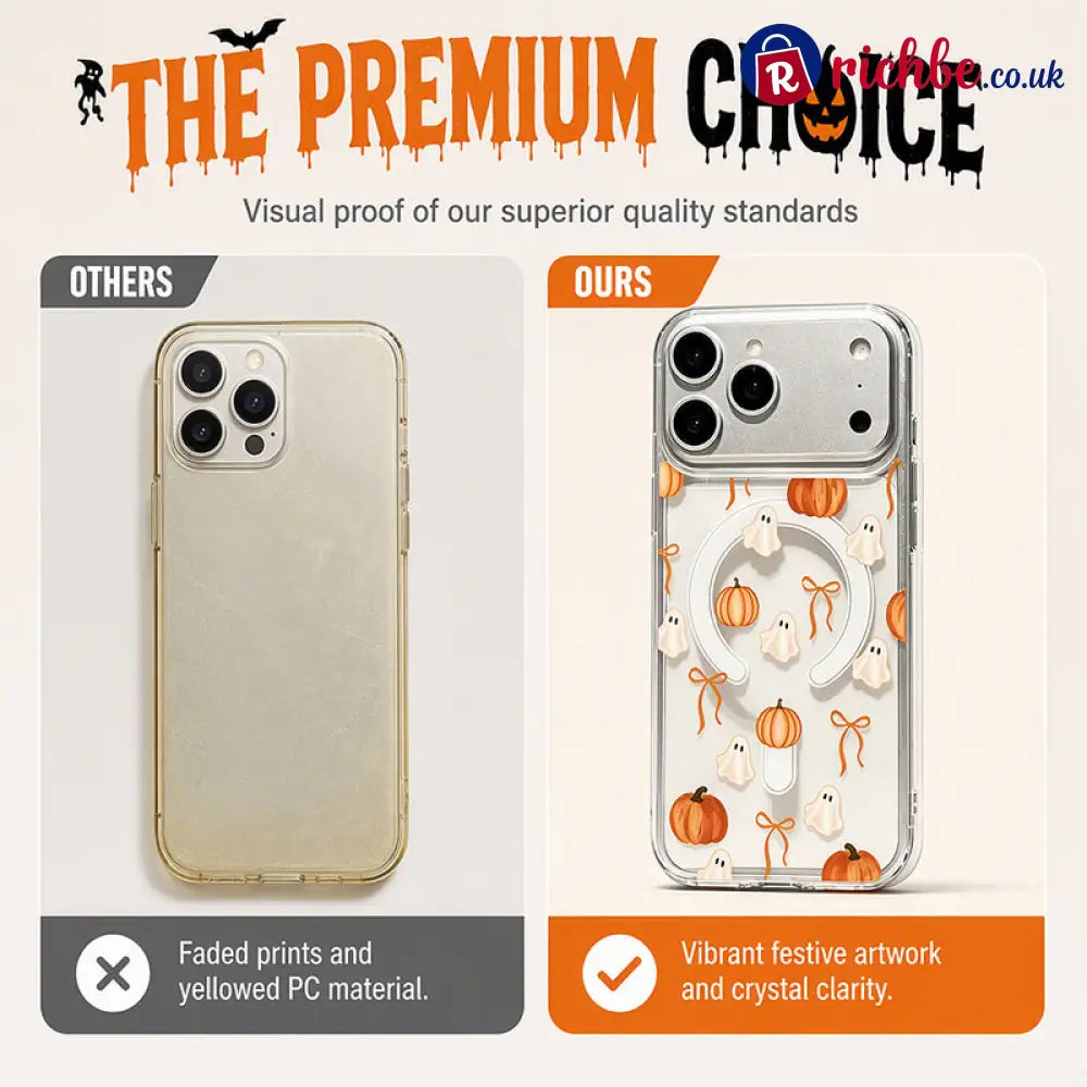 📢📢40% OFF !! ⏰Cute Halloween Clear Phone Case
