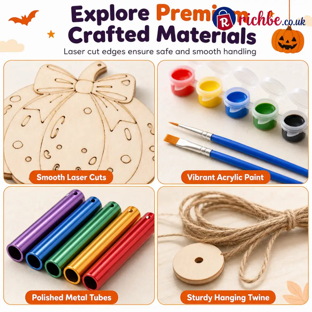 📢📢40% OFF!! ⏰Halloween Wooden Pumpkin DIY Craft Kit - Houseware & Kitchen