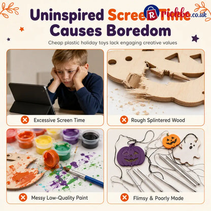 📢📢40% OFF!! ⏰Halloween Wooden Pumpkin DIY Craft Kit - Houseware & Kitchen
