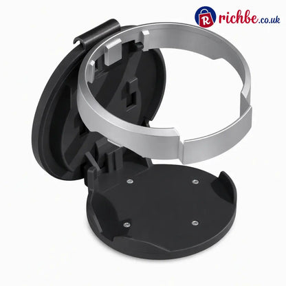 📢📢40% OFF!! ⏰Multifunctional Foldable Car Door Cup Holder Large Diameter Drink and Water Bottle Storage Rack - black