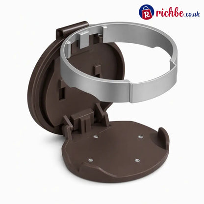 📢📢40% OFF!! ⏰Multifunctional Foldable Car Door Cup Holder Large Diameter Drink and Water Bottle Storage Rack - brown