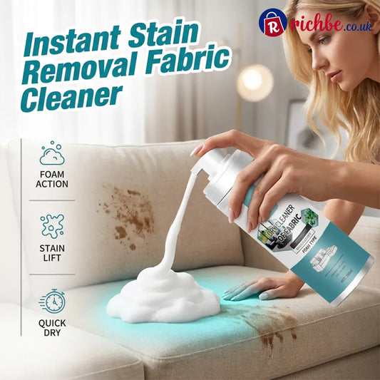 🧼40% OFF NOW! Lift Stains Instantly! No-Rinse Quick-Dry Fabric Foam Cleaner‑Portable Upholstery Stain Remover for Sofa