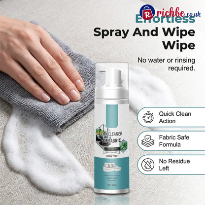 🧼40% OFF NOW! Lift Stains Instantly! No-Rinse Quick-Dry Fabric Foam Cleaner‑Portable Upholstery Stain Remover for Sofa